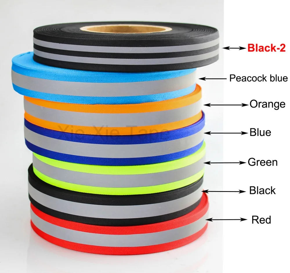 (3 meters/lot) Reflective Fabric Tape Highlight Webbing Ribbon 25mm*12mm(W) Sew On | Дом и сад