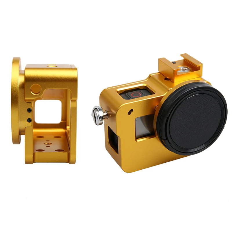 52 мм УФ фильтр для объектива + алюминиевый защитный корпус крышка Крышка Go Pro Hero 6 5