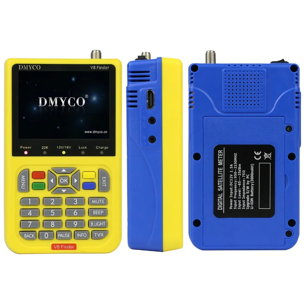 100% хит V8 Finder DVB S2 & S спутниковый сигнал 3 5 дюймов lcd цифровой 1080P HD MPEG 2 4 FTA