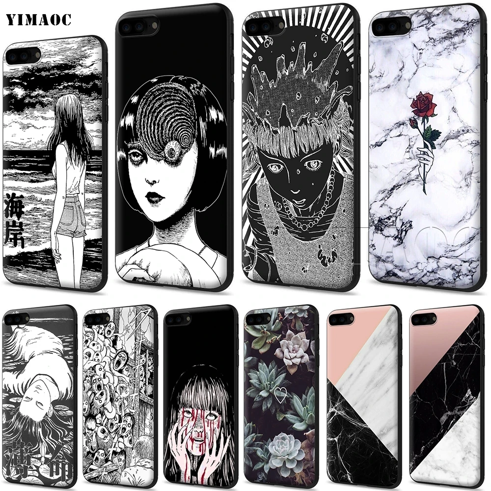 YIMAOC Junji Ito Tees ужасный мягкий чехол для Apple iPhone SE 2020 5 5s 6 6s 7 8 Plus XR X Xs 11 12 Pro Max