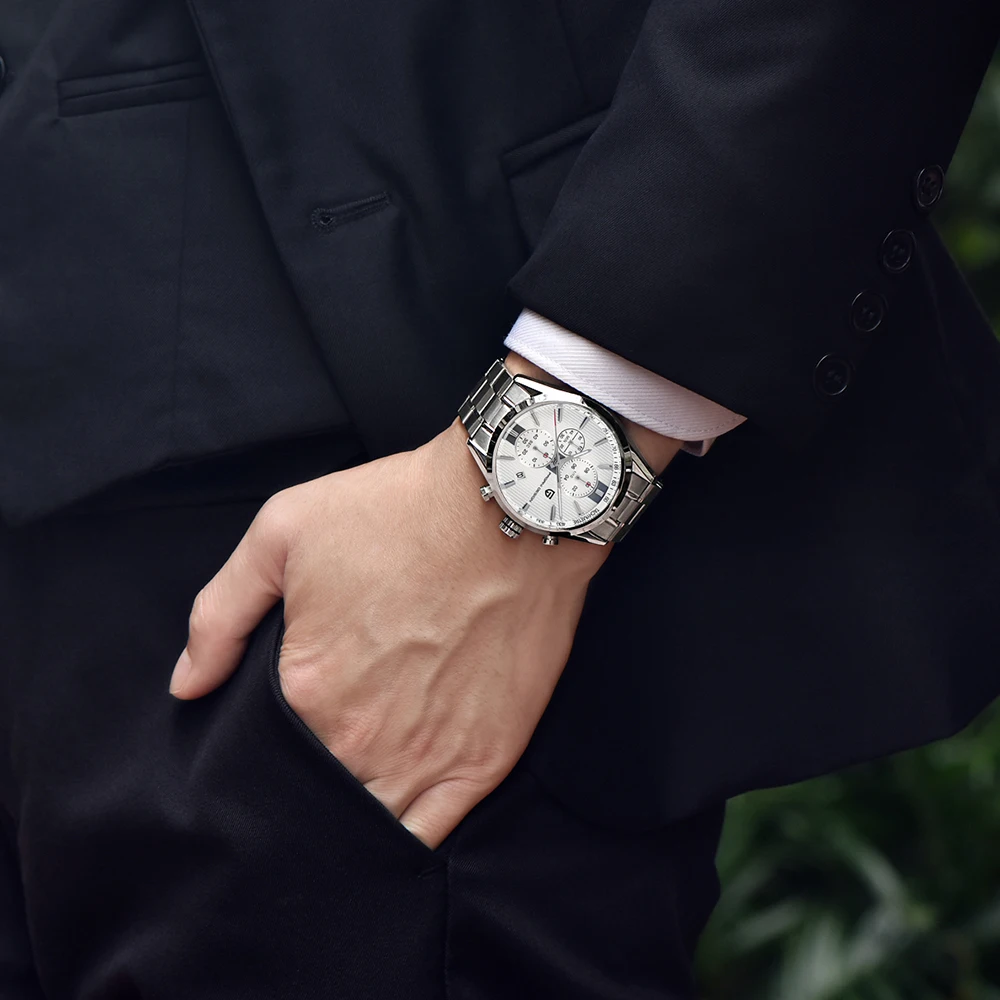 PAGANI Design Luxury Brand Simple Style Business Male Watch Quartz Stainless Steel Band Wristwatch Mens reloj hombre 2018 | Наручные часы