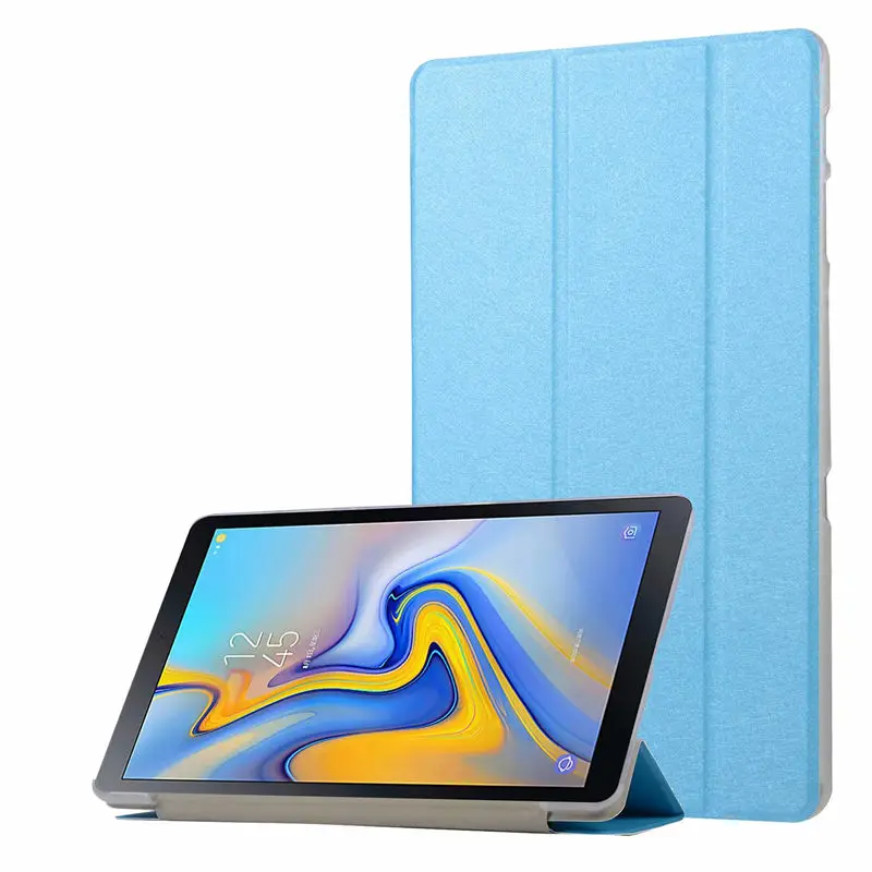Light Blue Тонкий магнит из искусственной кожи чехол для samsung Galaxy Tab A 10,5 T590 T595 SM-T590 SM-T595 планшет умный Ультратонкий чехол - Цвет: Light Blue