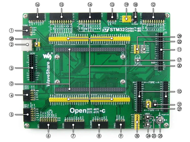 Плата разработки ARM STM32 STM32F407IGT6 + экран 3 2 дюйма 320x240 сенсорный ЖК дисплей 16 модулей