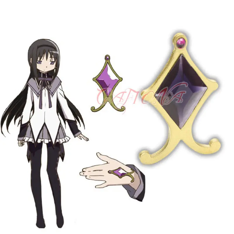 Аксессуары для косплея Cafiona Puella Magi Madoka Magica Akemi Homura фиолетовые руки ювелирные