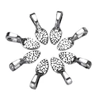 Ложка для рукоделия, 50 шт., овальная, для ювелирных изделий, скрабл, клей на дужки для серег, для установки стеклянных кабошонов, подвесок, 15 мм x 5 мм