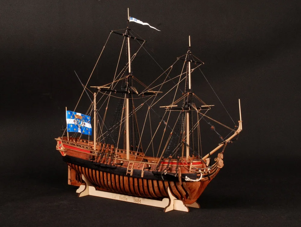 1/48 модель парусника La Belle 1684 корабль деревянная модель новая версия