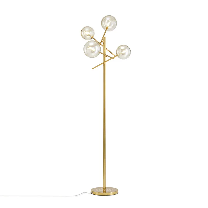

Postmodern glass ball LED villa decoration floor lamp bedroom lights living room fixtures balcony stairs loft floodlight