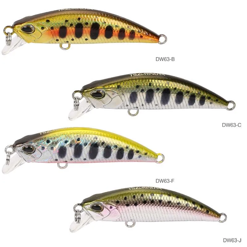 DW63-B-C-F-J TSURINOYA DW63 тонущие приманки Minnow Набор 50 мм 5 г 4 шт. мини Гольян жесткие рыболовные плавающие приманки Искусственные воблеры кренкбейт Peche Leurre - Цвет: DW63-B-C-F-J