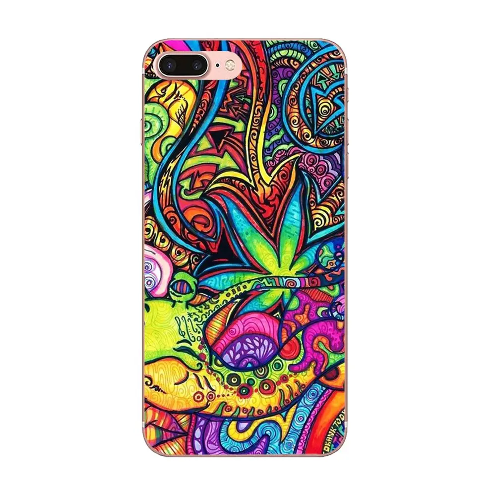 Psychedelic рисунок Сова глаза Черный телефон Мягкий чехол для Samsung Galaxy Note 5 8 9 S3 S4 S5 S6 S7 S8