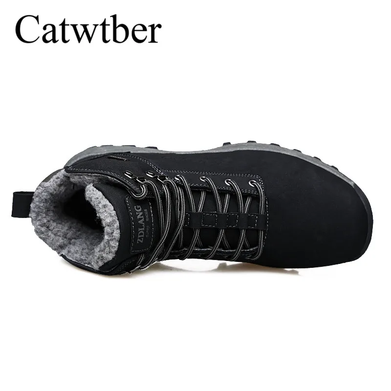 Catwtber Новый Мужские ботинки для мужские кроссовки 9908 зимние сапоги Обувь на