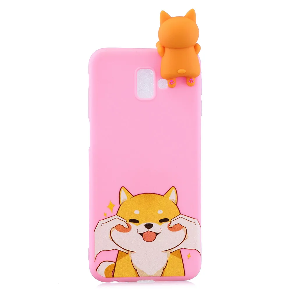 3D Cute Cartoon Soft Silicone Case for Samsung Galaxy J4 Plus Unicorn Shockpoof Protective Phone Cover J6 |