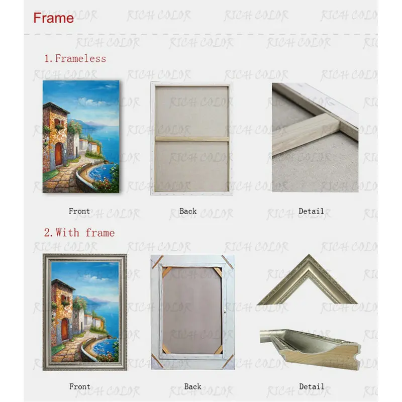 

RICH COLOR Flower Landscape Hand Made Oil Painting on Canvas Painting for Home Decoration RCP1707