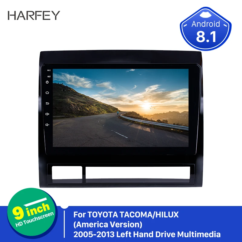 Автомагнитола Harfey 9 &quotс левым диском Android 8 1 GPS для TOYOTA TACOMA/HILUX (Американская
