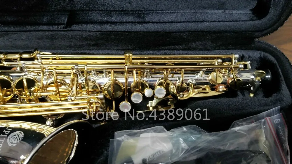 JAS 1100SG Eb альт саксофон латунный никелированный корпус золотой лак Ключ Электронный плоский Музыкальные инструменты саксофон