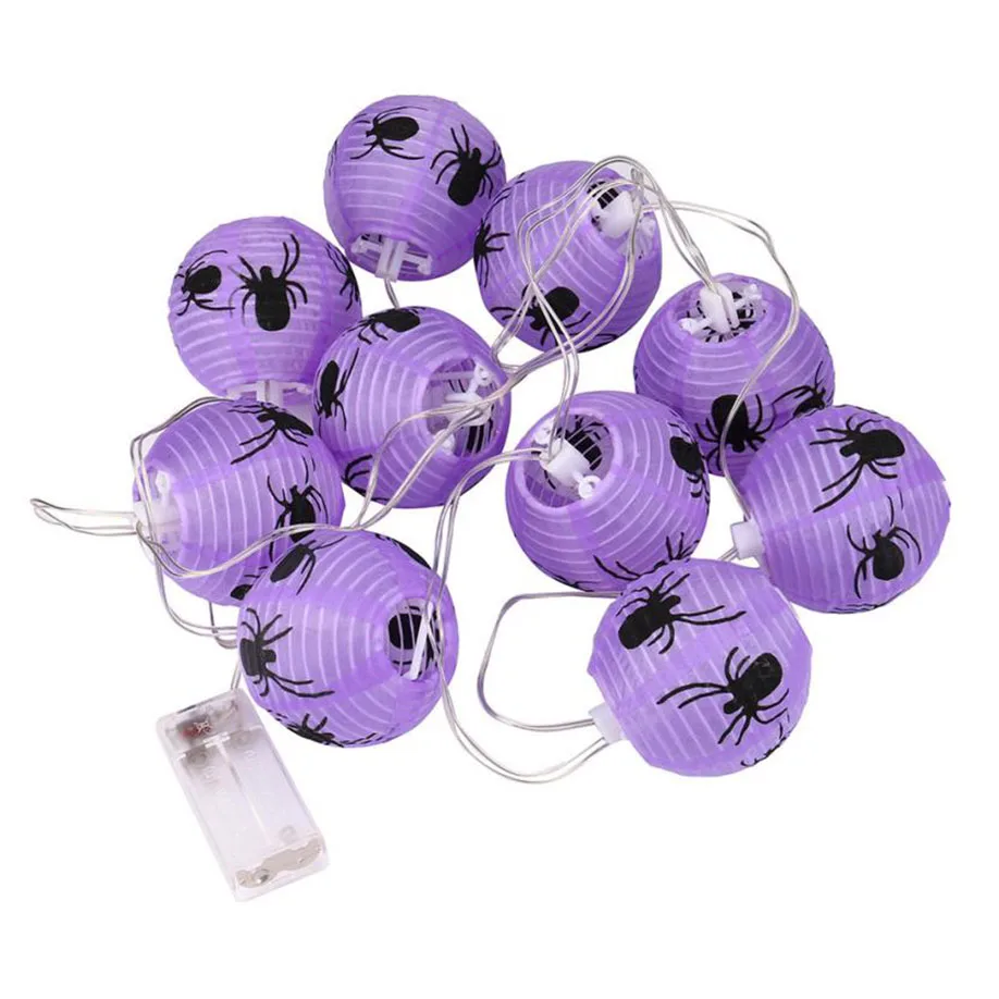 MUQGEW Spider 2018 Новое праздничное освещение 2 3 м 10LED фиолетовые гирлянды для вечеринки