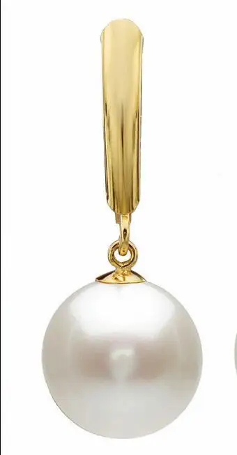 Женские серьги с натуральным жемчугом 12 мм | Украшения и аксессуары