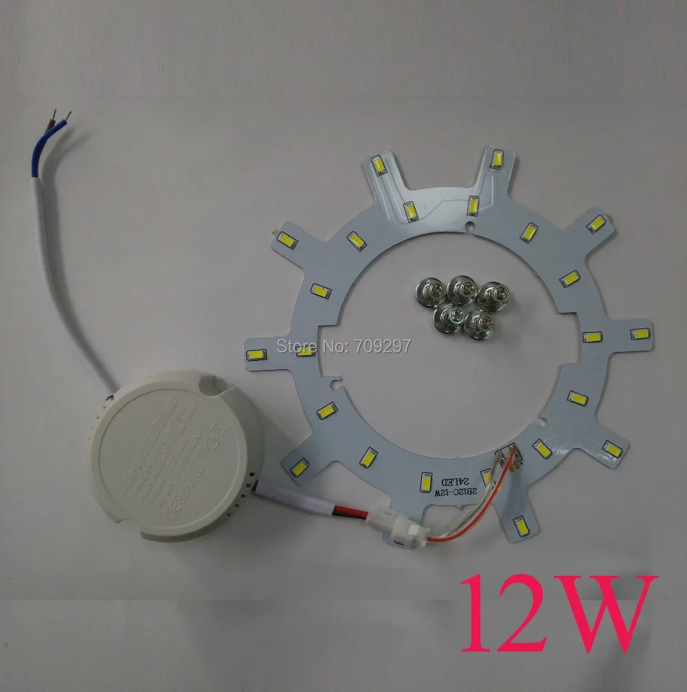 2 компл./лот 12 Вт 18 24 белый/теплый белый/Природа Белый СВЕТОДИОДНЫЙ щитовые light