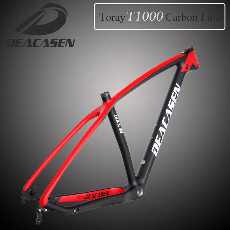 2018 brand Deacasen full carbon fiber mtb frame 29er matte/glossy UD 17 19 inch mountain bikes free shipping | Спорт и развлечения