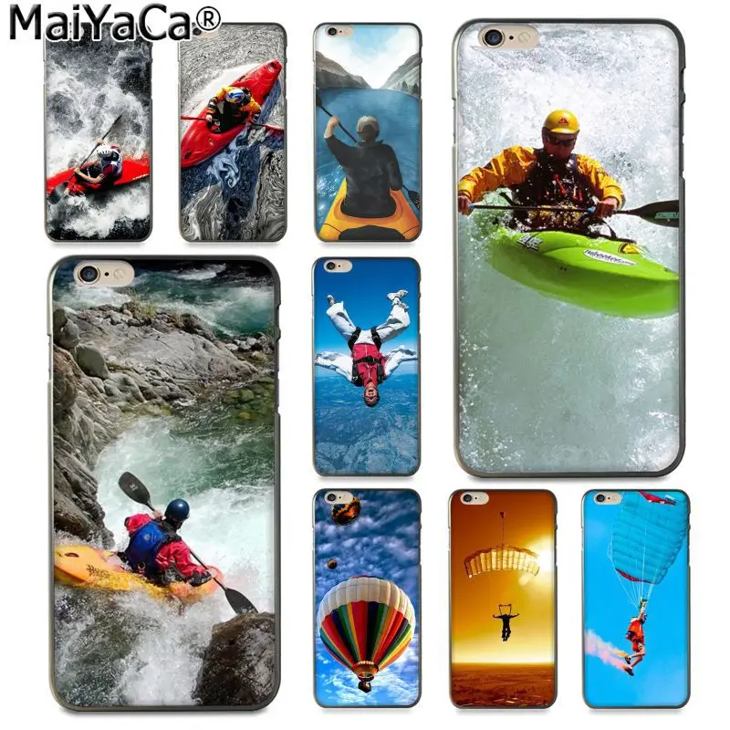 Чехол для телефона MaiYaCa экстремального спорта с парашютом и каноэ iphone SE 2020 11 pro 8 7