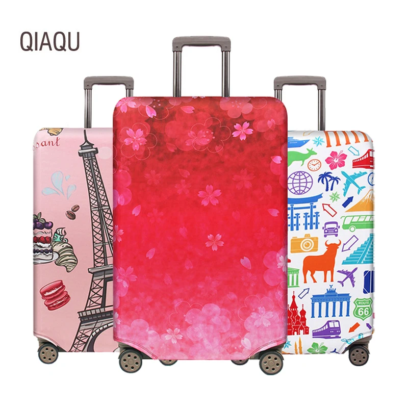 Чехол для чемодана с романтическим узором путешествий 18-32 дюймов чехол багажа на