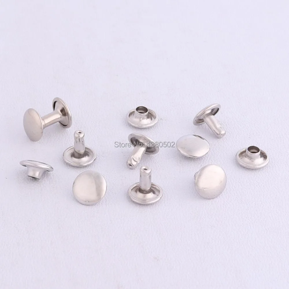 

Заклепки-шпильки серебристого цвета с двойной крышкой, 9 Х9 мм, 100 комплектов