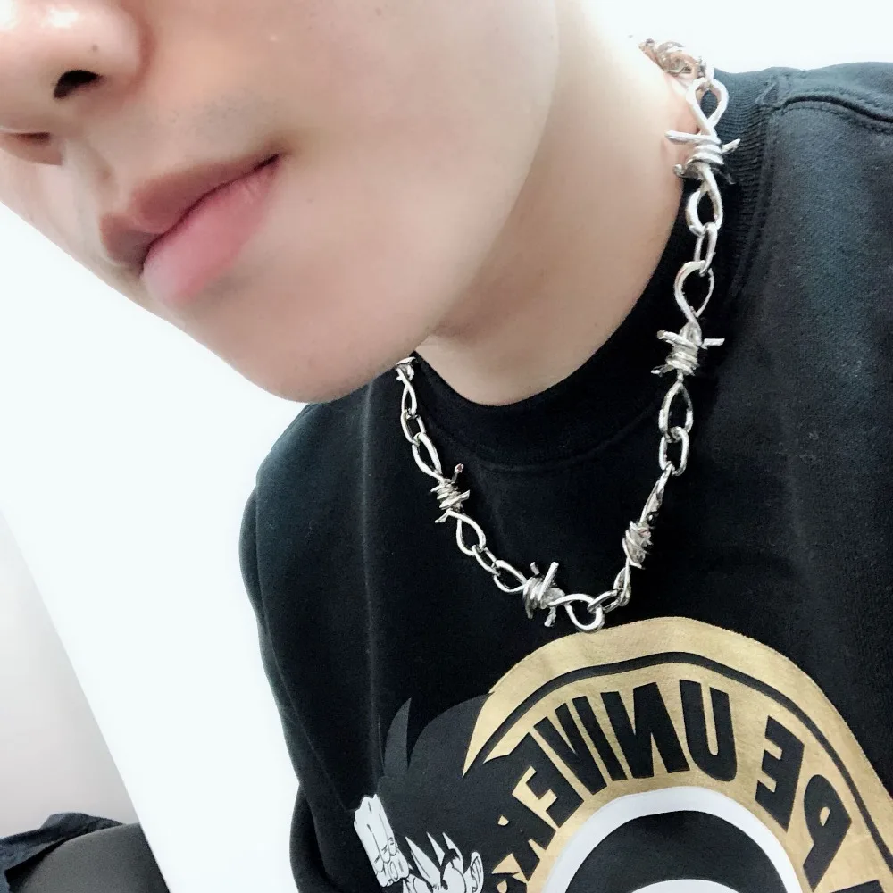 Hip Hop Thorns Waist Chain Trouser Metal Belt Women Rock Punk Men Pants Jeans Jewelry |