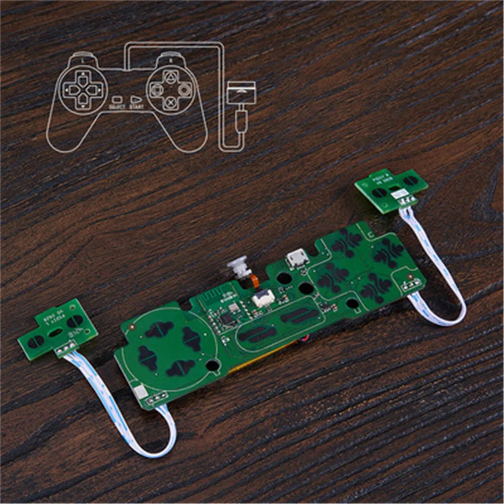 PS1 controller Для sony PS1 геймпад/PS классический мини геймпад DIY Беспроводной Bluetooth монтажная плата комплект Запчасти Аксессуары - Цвет: PS1 controller