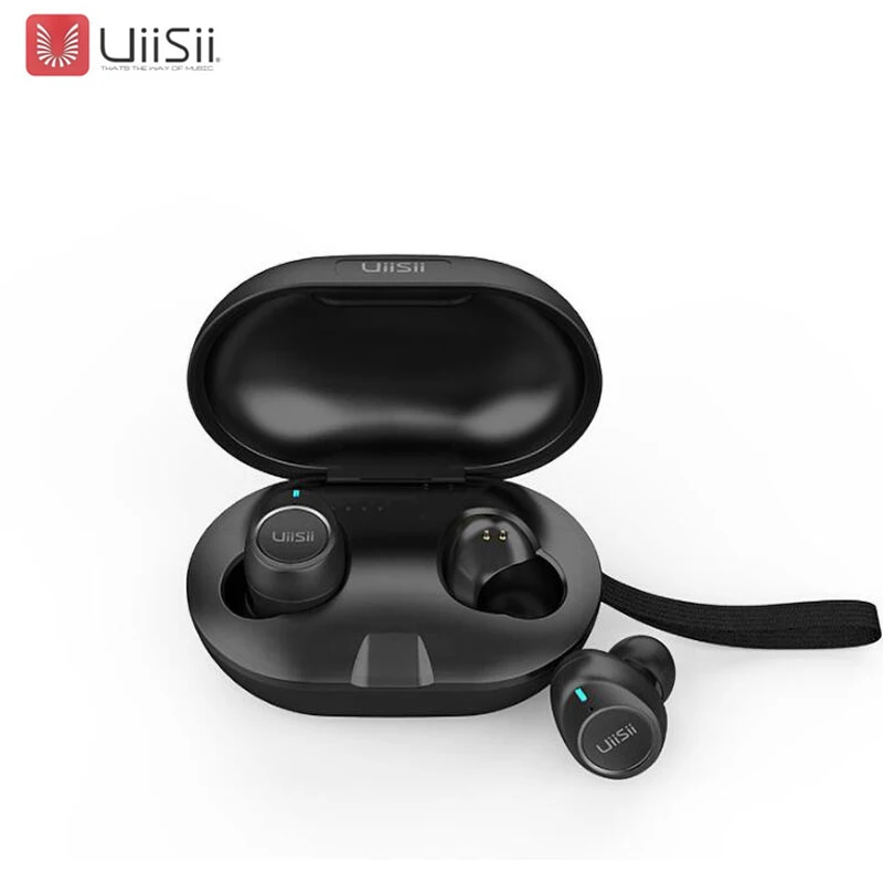 UiiSii TWS Ture Беспроводная bluetooth-гарнитура BT5.0 мини крючок для сережки наушники с зарядным устройством спортивные наушники для телефона