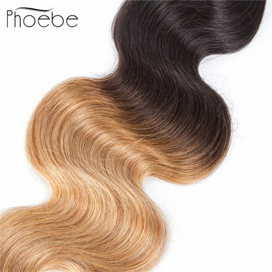 Phoebe волосы Pre colored1B 27 перуанские объемные волны 4 пряди 100% человеческие не Реми