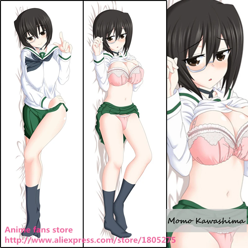 Аниме Девушки и панзер Момо Кавасима Симпатичные японские Наволочка Чехол для