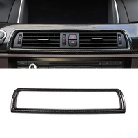 carbon fiber style abs chrome console air conditioning vent cover trim for bmw 5 series f10 2011 2016