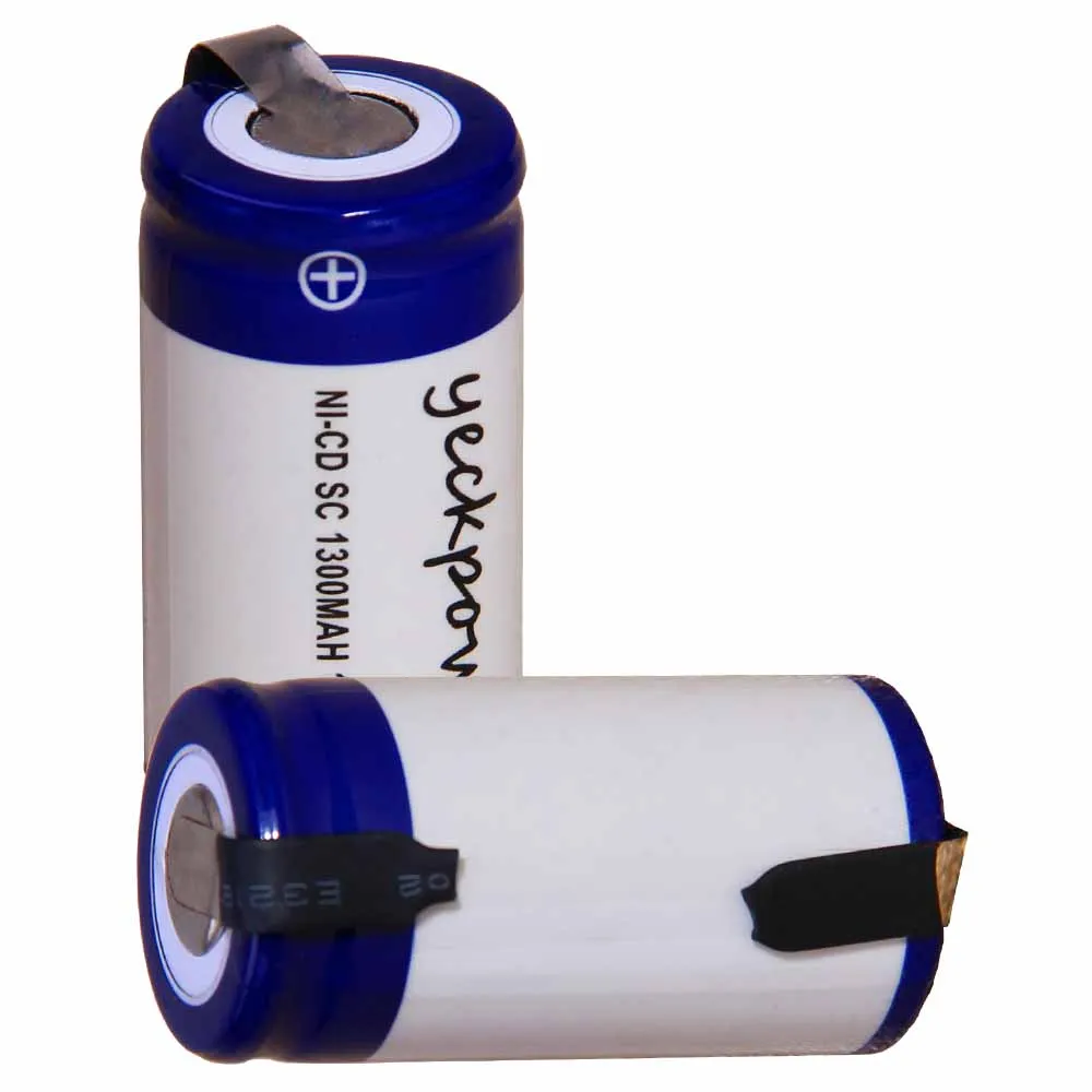 Самая низкая цена 2 шт аккумулятор SC 1 v батареи перезаряжаемые 1300 mAh nicd Батарея для