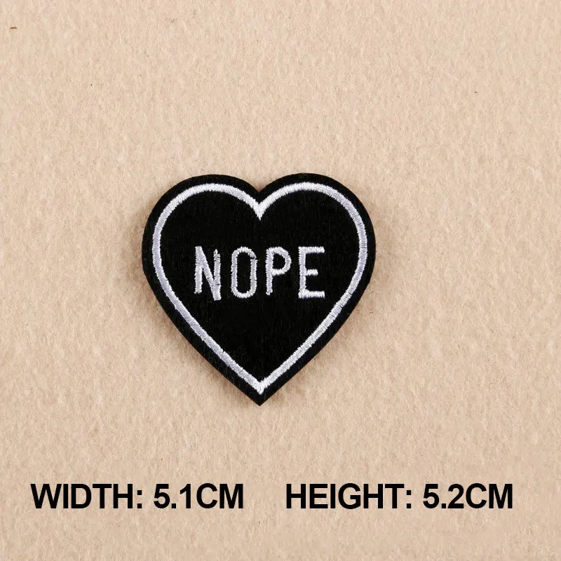 1 шт. патчи для одежды черные накладки на сердце сумка аксессуары DIY|patches for