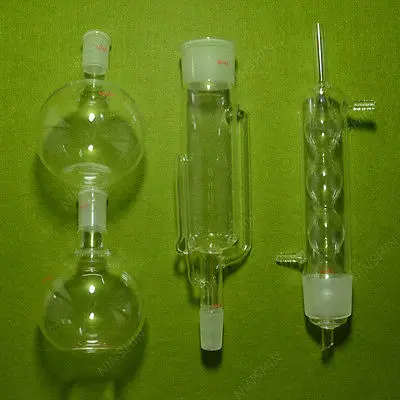 Soxhlet Extractor 500 мл конденсатор трубка для насоса и плоская фляга 24/40 45/50 | Фляжки