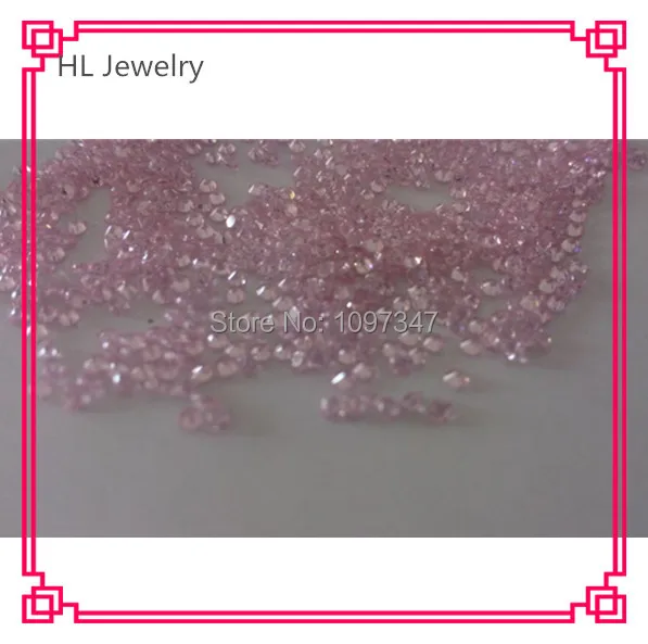 

1000PCS/lot Pink CZ 1.5mm Round Stone For Nail Free Shipping