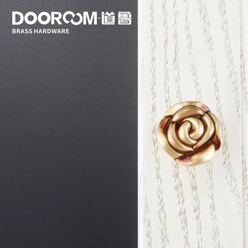 Dooroom латунные ручки мебели и шкафа комод шкаф выдвижной ящик шкафа обувной коробки тянет пасторальные европейские ручки