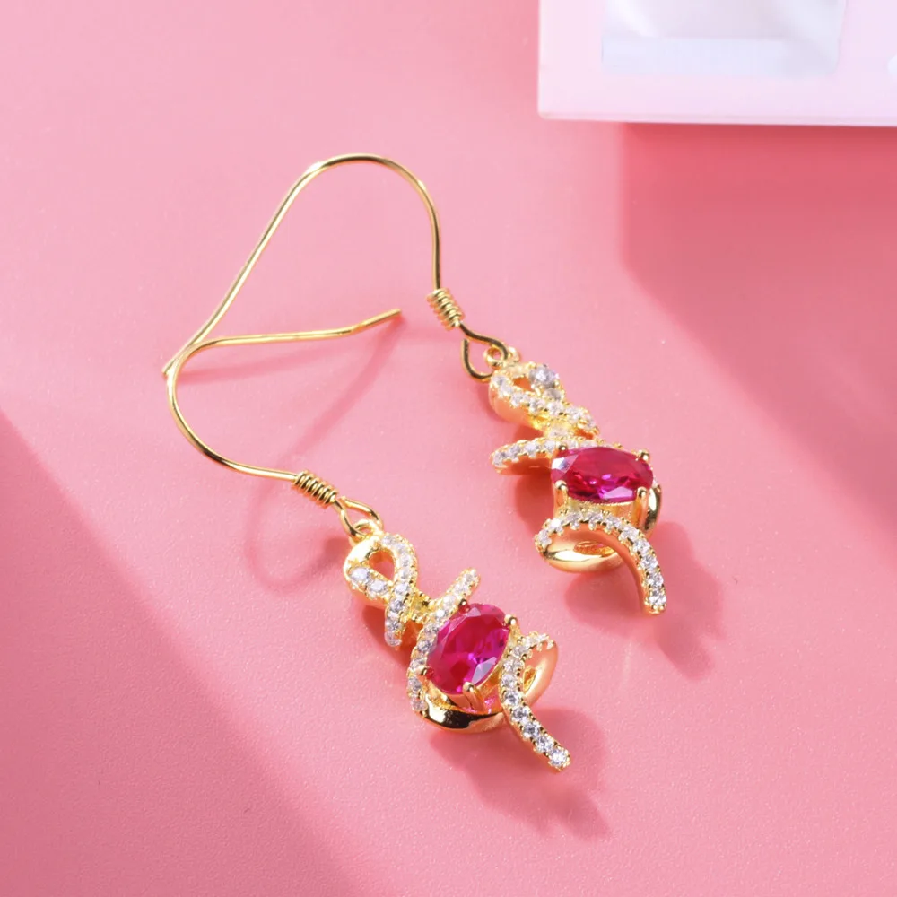 Комплект ювелирных изделий из серебра 100% пробы с фианитом | Украшения и