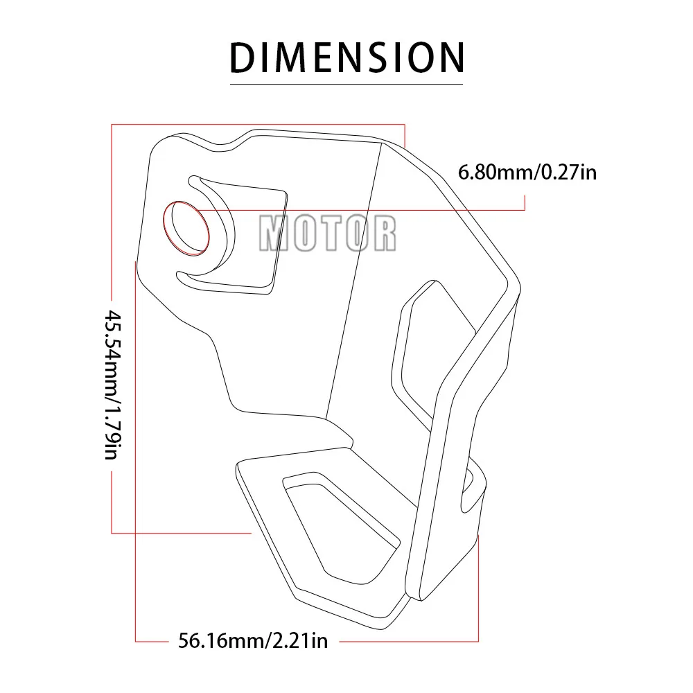 

For BMW F800GS F700GS 2013-2018 2014 2015 Motorcycle CNC Rear Brake Fluid Reservoir Guard Cover Protect/Protective F 800 700 GS