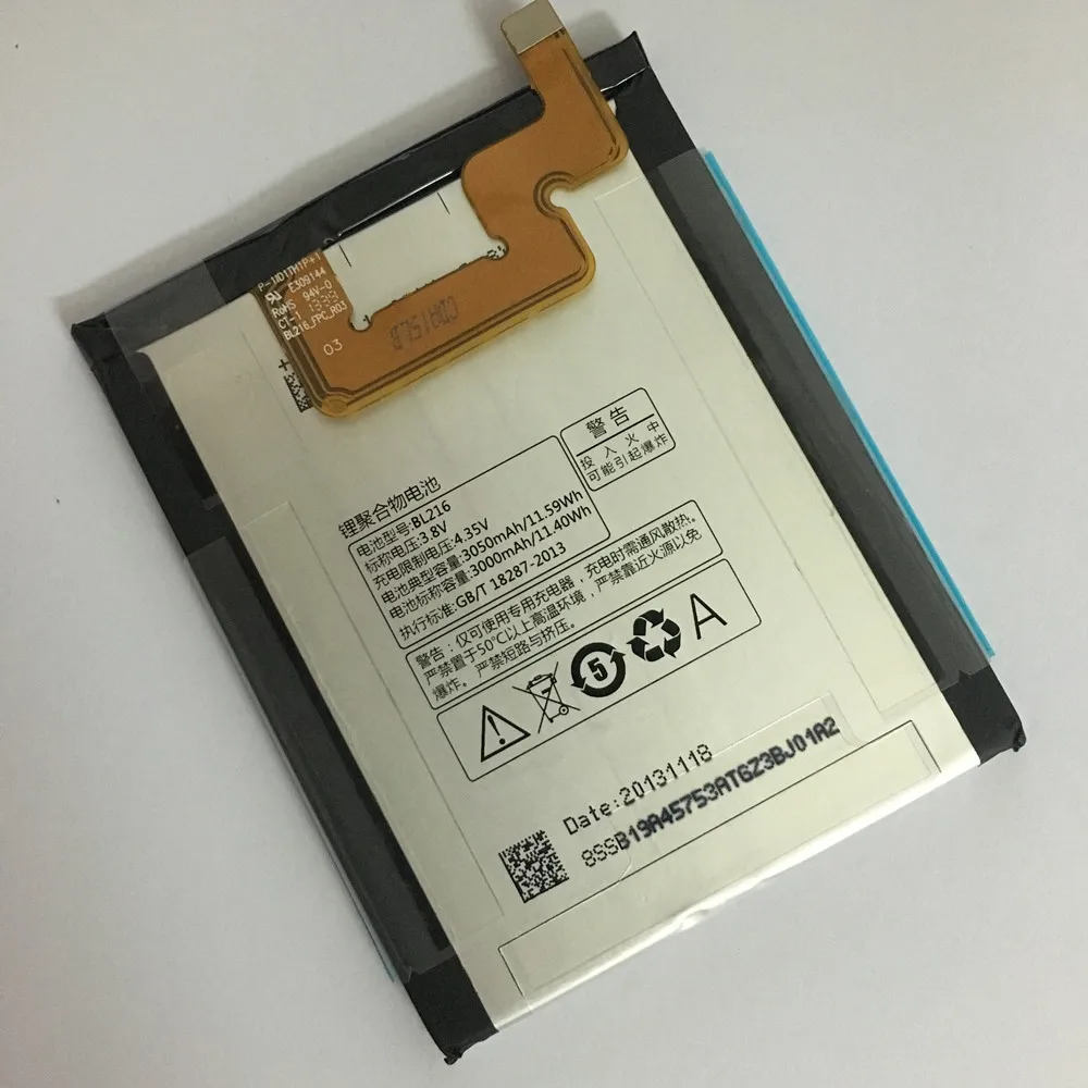 Оригинальная Аккумуляторная батарея для Lenovo BL216 3000 мАч литий ионная