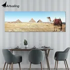 HD декор, холст, пирамида, живопись, пустыня, верблюд, Египет, Настенная картина, холст, печать, современные настенные картины для гостиной, XA2804D
