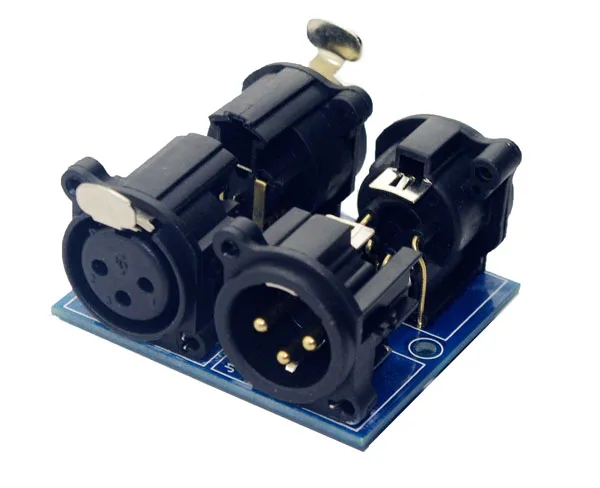 Лучшая цена 1 шт. XLR5-XLR3 подключения к DMX512 Реле Переключатель RGB LED контроллер
