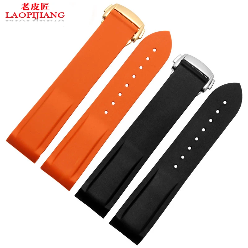 Laopijiang Fit AT150 20 мм 22 Sea Master 300 Black Blue Ocean Sports Man 8900 ремешок для часов мужчин силиконовый