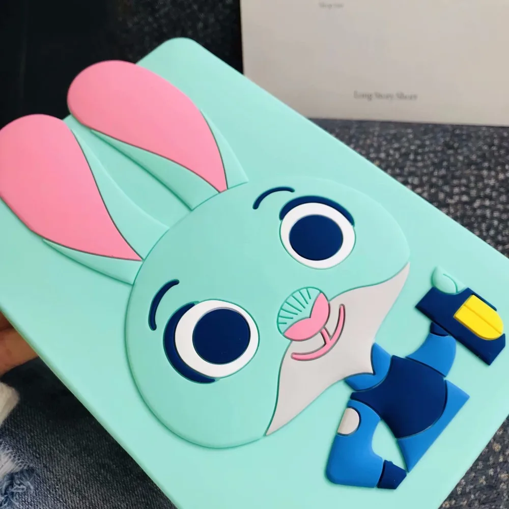 Милый чехол-Кролик для iPad 2/3/4 Air 1 2 Mini 1 2 3 4 Мягкая силиконовая задняя крышка для iPad Pro 9,7 10,5 планшет Funda+ ручка