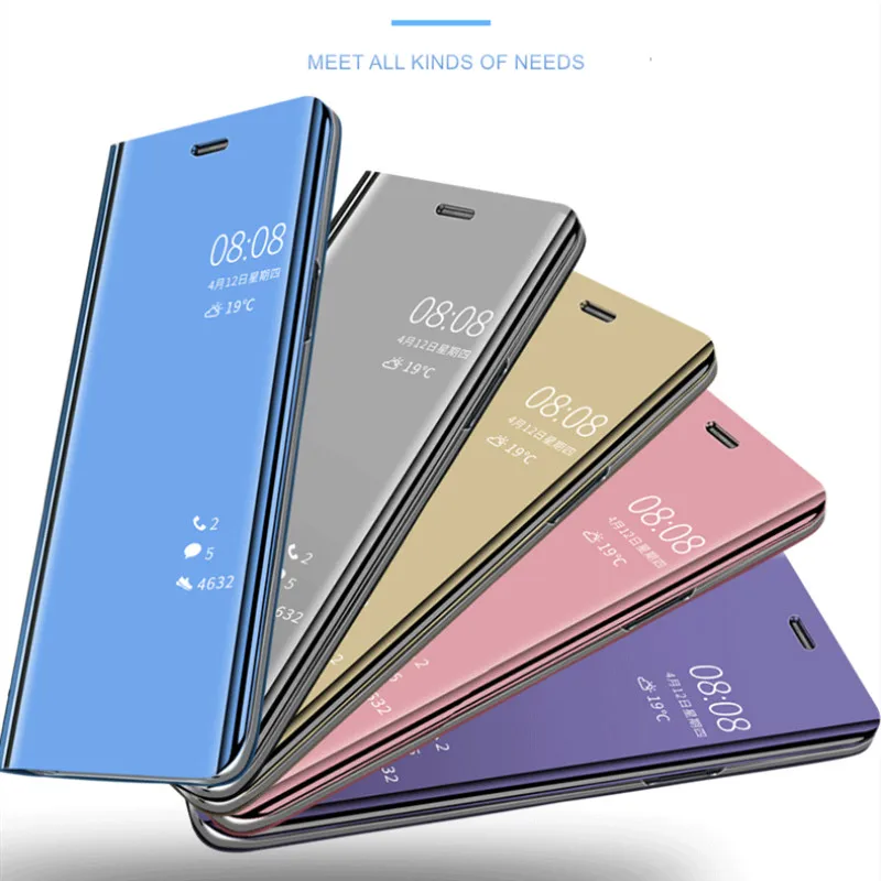 QINUO Смарт откидной зеркальный чехол с подставкой для huawei Nova 2 2i 3 3i 3e P10 P20 P30 P8 P9 Lite P Smart Коврики 9 10 20 Lite Pro крышка
