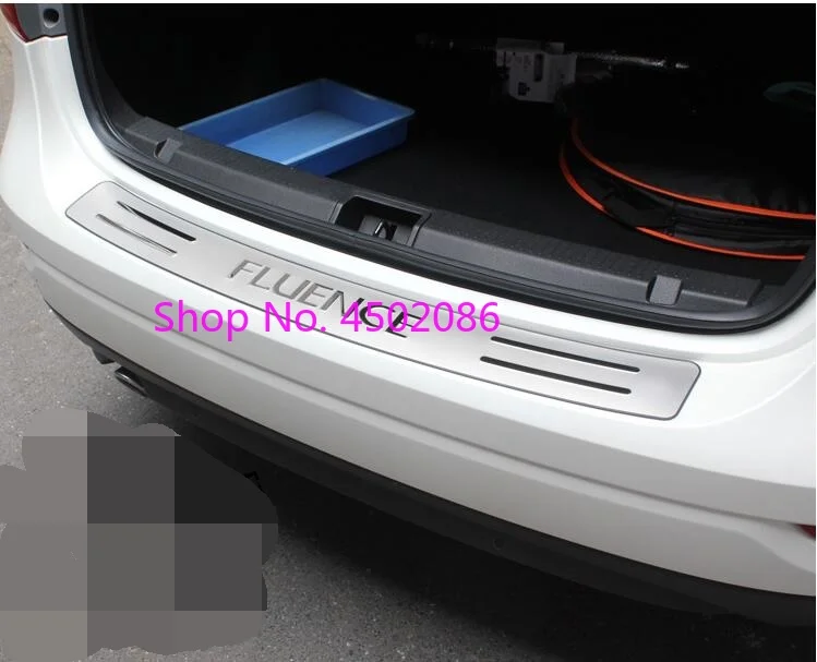 Защитный порог заднего бампера из нержавеющей стали для Renault Fluence 2011 2012 2013 2014 2015 2016