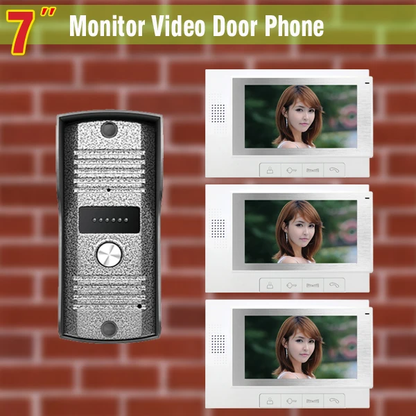 7 &quotвидеодомофон система видеодомофона дверной звонок комплект ночного видения