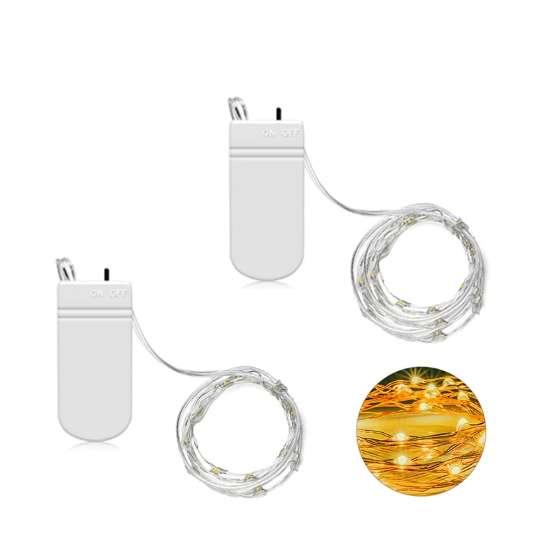 

LED String Lights 2M 4M Garland Home Christmas Decorative LED Lights Battery Powered Holiday Lighting For Wedding Light String
