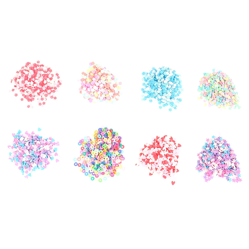 10g Addition Sprinkles DIY Slime Filler for Fluffy Mud Toys Slime Supplies Accessories Clay Beads Cake Dessert Kit