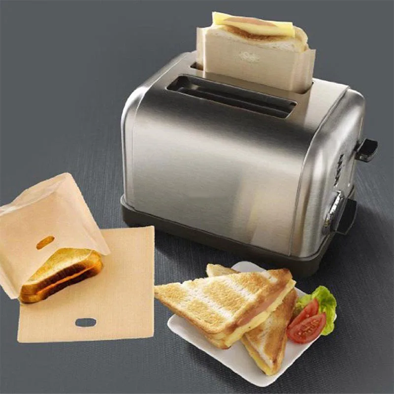 2 шт./лот антипригарные пакеты для тостера многоразовые жареные сэндвичи с сыром