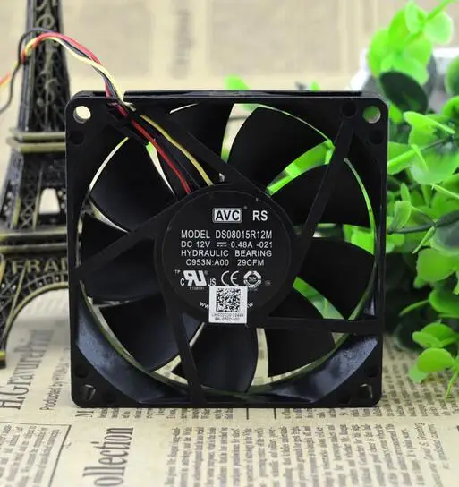 

Для AVC 8015 8 см DS08015R12M DC 12V 0.48A материнская плата, 3-жильный гидравлический подшипник вентилятора охлаждения